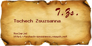 Tschech Zsuzsanna névjegykártya